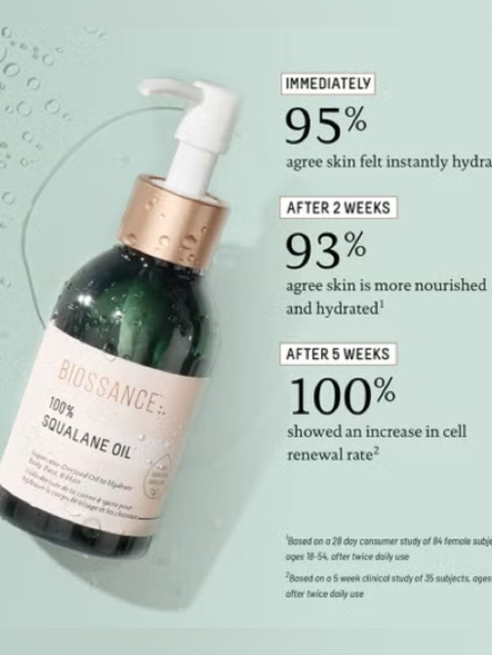 Biossance 100% Squalane Oil 100ml NIB - Picture 2 of 9